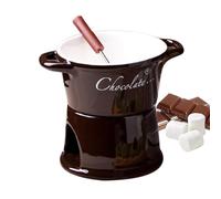 Tazza per sciogliere il cioccolato | Scaldacollo in ceramica con forchetta,Fonduta personale scalda tazza di caffè,Per compleanni, matrimoni, San Valentino, feste, cene, dessert salse P