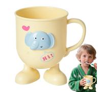 Tazza per spazzolino da denti, tazza per lavarsi i denti, tazza per collutorio con elefante, riutilizzabile, accessori da bagno, accessori per la pulizia dei denti, tazze da caffè per bambini e adulti