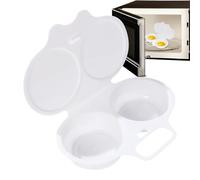 Tazza per wilder-uova, forno a microonde, piroscafo da cucina resistente al calore, tazza doppia per uova con interno non stabile, semplice soluzione a microonde per colazione a casa o in comune