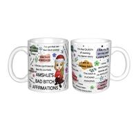 Tazza personalizzata Bad Bitch Affirmations Tazza personalizzata Bad Bitch Energy con citazioni positive e potenzianti e affermazioni per donne Bad Bitch Tazza per amici, migliore amico, regalo per