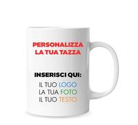 Tazza Personalizzata con Foto e Frase Idea Regalo Originale in Ceramica 300 ml - Tazza Personalizzabile - Ottima idea regalo Natale Pasqua Festa Mamma Papà Anniversario San Valentino