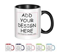 Tazza personalizzata con foto Tazza personalizzata Progetta il tuo stile con parole Immagine 11 once Colori multipli Regali personalizzati Tazze personalizzate per Compleanno Anniversario Natale