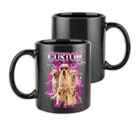 Tazza personalizzata con immagini, Tazza da caffè personalizzata con foto testo volto per regalo di di compleanno, personalizzabile per uomini e donne-11 oz