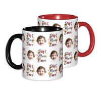 Tazza personalizzata con immagini, Tazza da caffè personalizzata con foto testo volto per regalo di di compleanno, personalizzabile per uomini e donne-11 oz