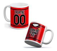 Tazza personalizzata con Nome Numero Foto per Tifoso MILAN calcio ceramica