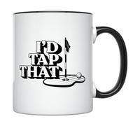 Tazza Personalizzata I'd Tap That Golf Golf Gifts For Men Mug Amico 2 pezzi | Riutilizzabile Tazza Colazione Simpatico Tazza Magica Mestieri Natale