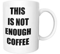 Tazza Personalizzata This Is Not Enough Coffee Coffee Lover Tazza | Bicchiere Colazione 2 Pezzi Simpatico Coppe TDivertente Tazza Colazione Sposa Padri