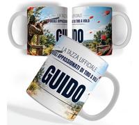 Tazza Personalizzata Tiro a Volo con il Nome, 330 ml, 360° - Regalo Uomo | La Tazza Ufficiale degli Appassionati di Tiro a Volo, stampata tutt'intorno, nome in grande, ceramica 330 ml, lavastoviglie