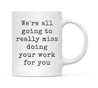 Tazza Personalizzata Typewriter Style We're All Going to Tazza Ufficio 2 | pezzi-330ml Simpatico Tazza Magica Leggero Coppe Fratello Natale