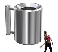 Tazza pesante | Coppe con manubri | Fitness Sports Water Cup | Tazze in acciaio inossidabile a forma di campana | Ergonomico antiscivolo portatile in metallo pesante per fitness birra allenamento