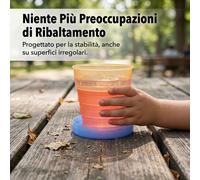 Tazza pieghevole in silicone - Bicchiere da viaggio portatile per bambini