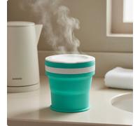 Tazza Pieghevole in Silicone Portatile Bicchiere Comprimibile in Silicone