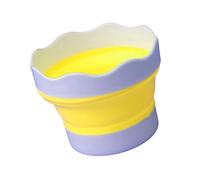 Tazza pieghevole per artista da viaggio con grado alimentare per pittura acrilica pennello pulizia miscelazione colore pieghevole artista tazza d'acqua