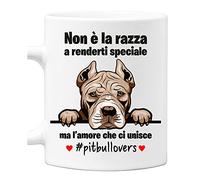 Tazza Pitbull Non è la razza che conta ma l'amore che ci unisce tazza mug divertenti