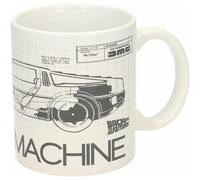Tazza Planimetrie DeLorean Back To The Future 300 ml Ceramica