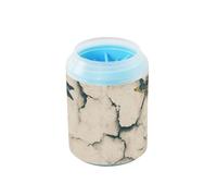 Tazza portatile per la pulizia delle zampe della libellula in carta strappata vintage con spazzola in silicone morbido per piedi forniture per la toelettatura per cani e gatti di piccola taglia media