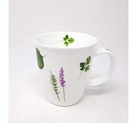 Tazza PRIMA Vera con erbe aromatiche per 350 ml, bianco e verde, porcellana TeaLogic