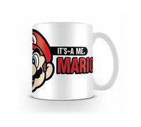Pyramid International Tazza Super Mario (It's-A-Me Mario) Ceramica Unisex Bianco/Nero/Rosso 1 unità