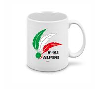 Tazza Raduno Alpini - 350ml - Ceramica - Stile Tradizionale - Per Bevande Calde - Collezione Alpini - regalo alpino