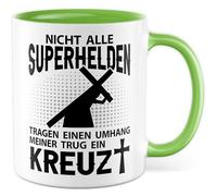 Tazza regalo Gesù non tutti i supereroi indossano un mantello - il mio indossava una croce, tazza da caffè cristianesimo, religione, collega, collega, ufficio, lavoro, idea regalo fidanzato, squadra