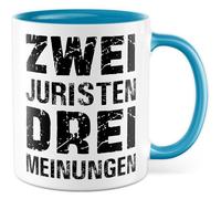 Tazza regalo Giura due giuristi, tre opinioni, tazza da caffè giurista avvocato studio paragrafo umorismo sarcasmo, idea regalo collega ufficio tazza caffè