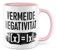 Tazza regalo matematica evitare negatività f(x) = |x|, tazza da caffè matematica formula equazione positiva scienza naturale, idea regalo gioco di parole sarcasmo umorismo divertente scritta caffè