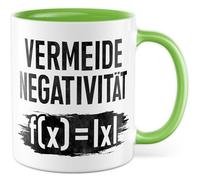 Tazza regalo matematica evitare negatività f(x) = |x|, tazza da caffè matematica formula equazione positiva scienza naturale, idea regalo gioco di parole sarcasmo umorismo divertente scritta caffè