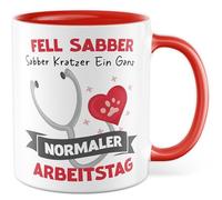 Tazza regalo per cani, in pelliccia, antigraffio, un normale giorno di lavoro, tazza da caffè per il proprietario di cani, ufficio, team di lavoro, idea regalo per signori e famiglie