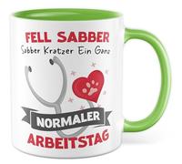 Tazza regalo per cani, in pelliccia, antigraffio, un normale giorno di lavoro, tazza da caffè per il proprietario di cani, ufficio, team di lavoro, idea regalo per signori e famiglie