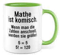 Tazza regalo per insegnanti con scritta - Matematica è strana. Quando si urla i numeri, diventano più grandi: - Tazza da caffè da 330 ml in ceramica - Matematica umorismo scherzo insegnante