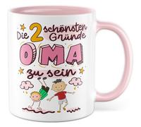 Tazza regalo per la nonna, i 2 motivi più belli per essere nonna, nonna nonna, nipote, idea regalo, nipoti, famiglia, genitori, bambini