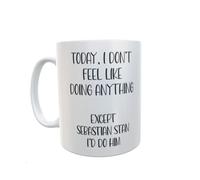 Tazza regalo Sebastian Stan, con scritta "I Don't Feel Like Doing Anything Except Sebastian Stan I'd Do Him