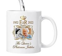 Tazza Regina Elisabeth 2,Tazza da caffè Queen Elizabeth II Platinum Jubilee,British Royal Elizabeth Sua Maestà 70 Anni Anniversario 2022 Regalo Memoriale