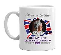 Tazza Regina Elisabeth 2,Tazza da caffè Queen Elizabeth II Platinum Jubilee,British Royal Elizabeth Sua Maestà 70 Anni Anniversario 2022 Regalo Memoriale