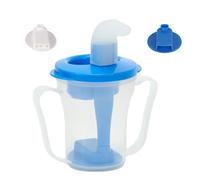 Tazza regolabile per la disfagia per gli anziani - per le persone con difficoltà a deglutire. Previene il soffocamento. Viene fornito con una cannuccia per evitare fuoriuscite e 5 o 10