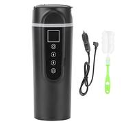 Tazza riscaldante per auto, 304 bottiglie in acciaio inossidabile Display LCD intelligente universale della temperatura Tazza da viaggio da 500 ml 12-24V per caffè, tè, latte