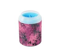 Tazza riutilizzabile per lavare le zampe, rosa, nera, con spazzola morbida per massaggi, spazzola per il bagno per cani di taglia piccola e media e razze di gatti