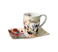Tazza Rosina Wachtmeister Con Saucer INNAMORATO 350ml Goebel Porcellana