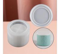 Tazza rotonda in silicone, cubo rotondo, bruciatore di incenso, vassoio per