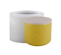 Tazza rotonda in silicone, cubo rotondo, bruciatore di incenso, vassoio per
