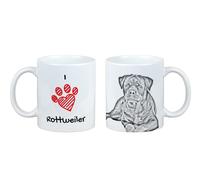 Tazza Rottweiler Con Cane Io Amo Art-Dog