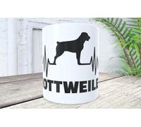 Tazza Rottweiler - Silhouette con nome della razza di uno dei migliori amici che puoi avere.