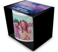 Pyramid International K-POP - Tazza da caffè in ceramica bianca di alta qualità, per casa o ufficio, motivo: cacciatori di demoni (SAJA Boys) da 315 ml