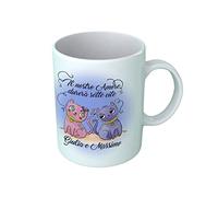 Tazza SanValentino Personalizzata - Il Nostro Amore Durerà 7 Vite [ PERSONALIZZA NOMI] - Gattini - Tazze Amore - Regalo Romantico - Idea Regalo SanValentino