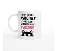 Tazza Sarcastica Non Sono Asociale Sono Solo Allergico Alle Persone | idea regalo originale