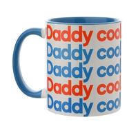 Tazza Say It with Songs bianco/rosso/blu - Daddy Cool - Boney M. - Scansiona il codice QR e gioca su Spotify, YouTube e altro - Articoli per la casa, cucina, tè, caffè e tazza da regalo. 312 ml.