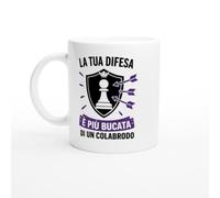 Tazza Scacchi Sarcastica La Tua Difesa È Più Bucata Di Un Colabrodo | idea regalo originale