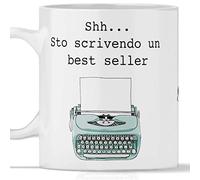 Tazza Scrittore interamente stampata. Adatta per colazione, the, tisana, caffè, cappuccino. Ideale anche come regalo per chi scrive un Romanzo e desidera fare lo Scrittore.