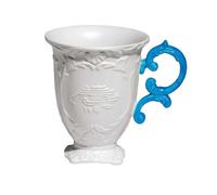 TAZZA SELETTI PORCELLANA I-WARES CM 10 H 11,5 MANICO AZZURRO 09855AZZ