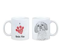 Tazza Shih Tzu Con Cane Io Amo Art-Dog